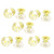 Aexit Cabinet Knob Door Hardware  and  Locks Cupboard Drawer Diamond Shape Faux Crystal Pull Door Knobs Handle 10pcs
