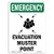 OSHA Emergency Sign - Evacuation Muster Point With Symbol - Aluminum Sign - Protect Your Business, Work Site, Warehouse  and  Shop Area -  Made in the USA, 18" X 12" Aluminum