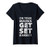Womens Get Set Bake Great Gift For British Fans Off Baking V-Neck T-Shirt