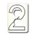 3dRose lsp_3167_6 Number 2 2 Plug Outlet Cover