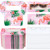 100 Pieces Empty Eyelashes Packaging Box with Tray Paper Lash Storage Boxes False Eyelash Holder Case Eyelashes Container for False Eyelash Care Cosmetic Tools -Flamingo-