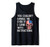 Funny Sarcastic Gift You Couldn't Handle Me Distressed Skull Tank Top