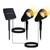 YJFWAL Solar Spotlights 2W Led Solar Powered Landscape Lights Outdoor Spotlights Low Voltage IP65 Waterproof Auto On/Off for Outdoor Garden Yard Landscape Downlight ?Warm White-
