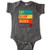 inktastic - Eat Sleep Rodeo Repeat Infant Creeper Newborn Charcoal Grey 33e27