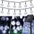 Solar String Lights, 50 LED Crystal Globe Solar String Lights Outdoor Waterproof Solar Lights with 8 Modes Solar Powered Patio Lights for Garden Yard Home Party Wedding Christmas Decor -Cool White-