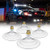 Ultra Bright Lightz Large Threaded Replacement Suction Cups - Dash Light Stick Light Windshield Mount Emergency Vehicle Warning Lights -Set of 4-