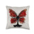 Creativemotions Butterfly Tree - Ink and Red Throw Pillow, 16x16, Multicolor