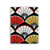 Folding Fan Red Black Golden Notebook Gum Cover Diary Soft Cover Journal