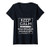 Womens Keep Calm And Let The Human Resources Manager Handle It - HR V-Neck T-Shirt
