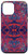 iPhone 12 mini Colorful Abstract Blue Red Bohemian Inkblot Mandala Design Case