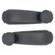 Window Crank Handle Lever Pair - Left Driver and Right Passenger Side - Black
