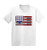 Haase Unlimited Baseball American Flag - USA Infant/Toddler Cotton Jersey T-Shirt -White, 4T-
