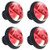 Idealiy Watermelon Pieces Cabinet Door Knobs Handles Pulls Cupboard Handles Drawer Wardrobe 4pcs