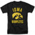 University of Iowa Official Hawkeyes Logo Unisex Adult T Shirt,Hawkeyes Logo, 2X-Large