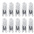 JKLcom G9 40W Halogen Bulbs T4 G9 Halogen Bulbs G9 Base Bi-pin Halogen Bulb T4 JCD 120V G9 40 Watt Halogen Light Bulb,Clear,Warm White 2700K,Pack of 10