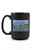 Lantern Press Hilton Head, South Carolina, Harbour Town Lighthouse, Photography A-94777 94777 -15oz Black Ceramic Mug, Dishwasher and Microwave Safe-