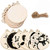 zorpia 30pcs Round Wooden Discs with Holes, 3.5" Unfinished Predrilled Natural Wood Slices for Crafts Centerpieces, Wooden DIY Christmas Ornaments Hanging Decorations