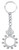 WJ Hirten 1431-01 Miraculous Rosary Key Ring