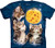 The Mountain Three Kitten Cheese Moon T-Shirt, XX-Large, Blue