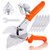 Hilitchi Upgraded Multi Angle Miter Shear Cutter Cuts 45 to 135 Degree Miter Snips Cutting Tool for Small Miter Jobs and DIY Projects with 5 Replacement Blades and Spanner