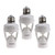 3pcs Motion Activated Light Socket, PIR Motion E26 Screw Bulb Adapter, Adjustable Auto On/Off Night Light Control, Garage Light, for Basement, Pantry Room, Storage Room, garage light