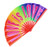 Pride Fans Love is Love Big Hand Fan Loud Clack Rave Fan Large Bamboo Chinese Fan for Women Men Drag Queen Dance Pride Folding Fan