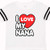 inktastic I Love My Nana Toddler T-Shirt 2T Football White and Black 181d9