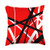 Classic Rock Fan Patterns Rock Music Guitar Guitarist Legend Rock  and  Roll Band 80s Gift Throw Pillow, 18x18, Multicolor