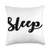DBY-INK -Pillows- Sleep Good Night Dreams Fancy Letters Carrier Grocery Bag Throw Pillow, 18x18, Multicolor