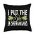 St Patrick's Day Shirt Ink I Put The She in SHEnanigans Woman's St Patricks Day Throw Pillow, 18x18, Multicolor