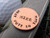 Personalized Golf Ball Marker- Hand Stamped, Custom Golf Ball Marker in Copper.Christmas, Men's gift, Valentine's Day, birthday, anniversary