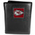 Siskiyou NFL Kansas City Chiefs Leather Tri-Fold Wallet Black
