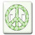 3dRose lsp_101222_2 Green and White Daisy Peace Sign Double Toggle Switch Multicolor