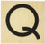 Hero Arts Art Deco Q Alpha Woodblock Stamp