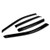 Replacement for Chevy Impala 4pcs Tape-On Window Visor Deflector Rain Guard