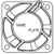 NMB TECHNOLOGIES 1608VL-04W-B60-B00 AXIAL FAN,40MM,12V,11.3CFM,34.6dBA