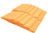 Bulk Bundle -Mr. Everything- Edgeless Microfiber Utility Towel -16 in. x 16 in, 350 GSM- 10 Pack -Orange-