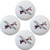 Red Airplane Aviation Ceramic Cabinet Drawer Pulls Knobs -Set of 4 Knobs-