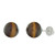 Trustmark 925 Sterling Silver 8mm Natural Tigers Eye Ball Stud Earrings