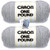 Caron One Pound Yarn - 2 Pack with Patterns -Soft Grey Mix-