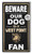 KH Sports Fan 11x20 in\Outdoor Sign Beware of Dog West Point Black Knights