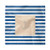Ambesonne Harbour Stripe Decorative Napkins Set of 4, Maritime Anchor Over Pastel Nautical Lines Ocean Design, Satin Fabric for Brunch Dinner Buffet Party, 18" x 18", Violet Blue Peach White