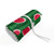 Ambesonne Hearts Pencils Case Wrap Roll Holder, Love in Watermelon Pattern with Fruit Design, Durable  and  Portable Canvas Pencil Organizer, 48 Loops, Apple Green Dark Coral
