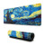 Van Gogh The Starry Night Large Gaming Mouse Pad with Stitched Edges -31.5x11.8In-, Extended Mousepad Non-Slip Rubber Base Keyboard Mat Desk Pad for Work Gaming