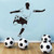 PIPISKY Wall Decal Wall Stickers Soccer Player Wall Sticker for Boy Bedroom Decor Kids Room Roadster Stickers Mural Poster 58cm X 60cm