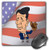 3dRose LLC 8 x 8 x 0.25 Inches President Ronald Reagan with American Flag Mouse Pad -mp_60095_1-