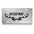 Press Fans - EAT Sleep Hunt Deer Hunters Hunting S.Steel Car SUV Truck License Plate Decorative Tag Chrome-D-n57