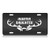 Press Fans - Hunter Daughter Deer Hunters Hunting S.Steel Car SUV Truck License Plate Decorative Tag Black-D-r38