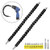 Ansblue Flexible Drill Bit Extension,Extender Extend Drill Bit with Screwdriver Drill Bit Kit,1/4 in Power drill adapter + 1/4 in Extender Extend Drill Bit+Drill Bit Recep - 14pcs