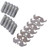 100Pack Utility Hook Knife Blades SK5 High Carbon Steel Utility Knife Box Cutter/Scraper/Hook Razor Blades Knife Replacement Heavy-Duty